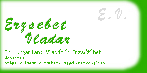 erzsebet vladar business card